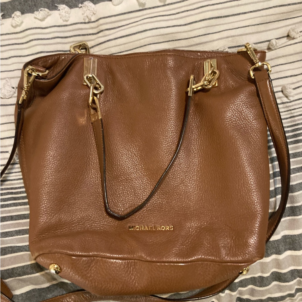 Michael Kors brown leather purse